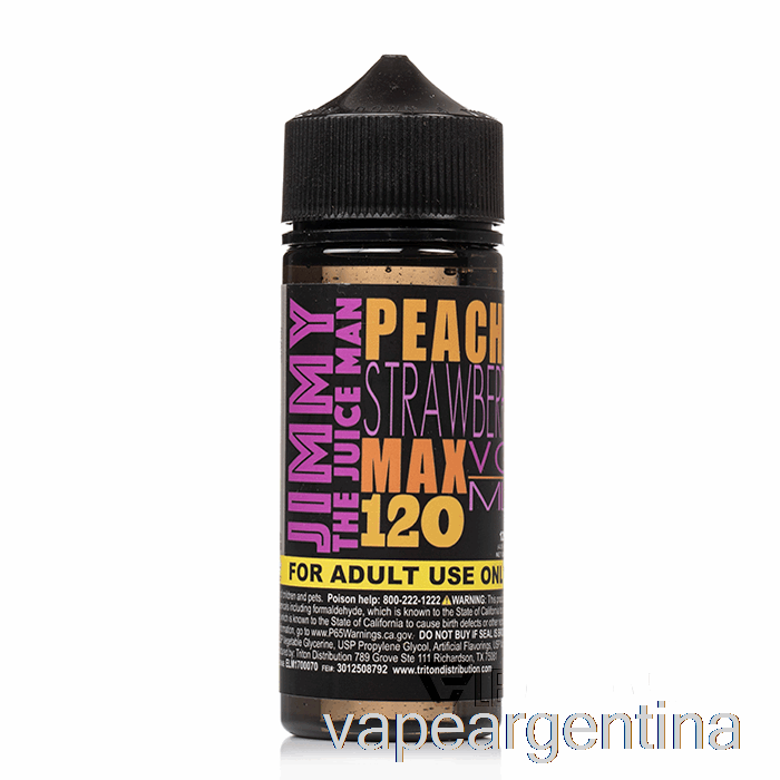 Fresa Melocotón - Jimmy The Juiceman - 120ml 0mg Vape Descartable